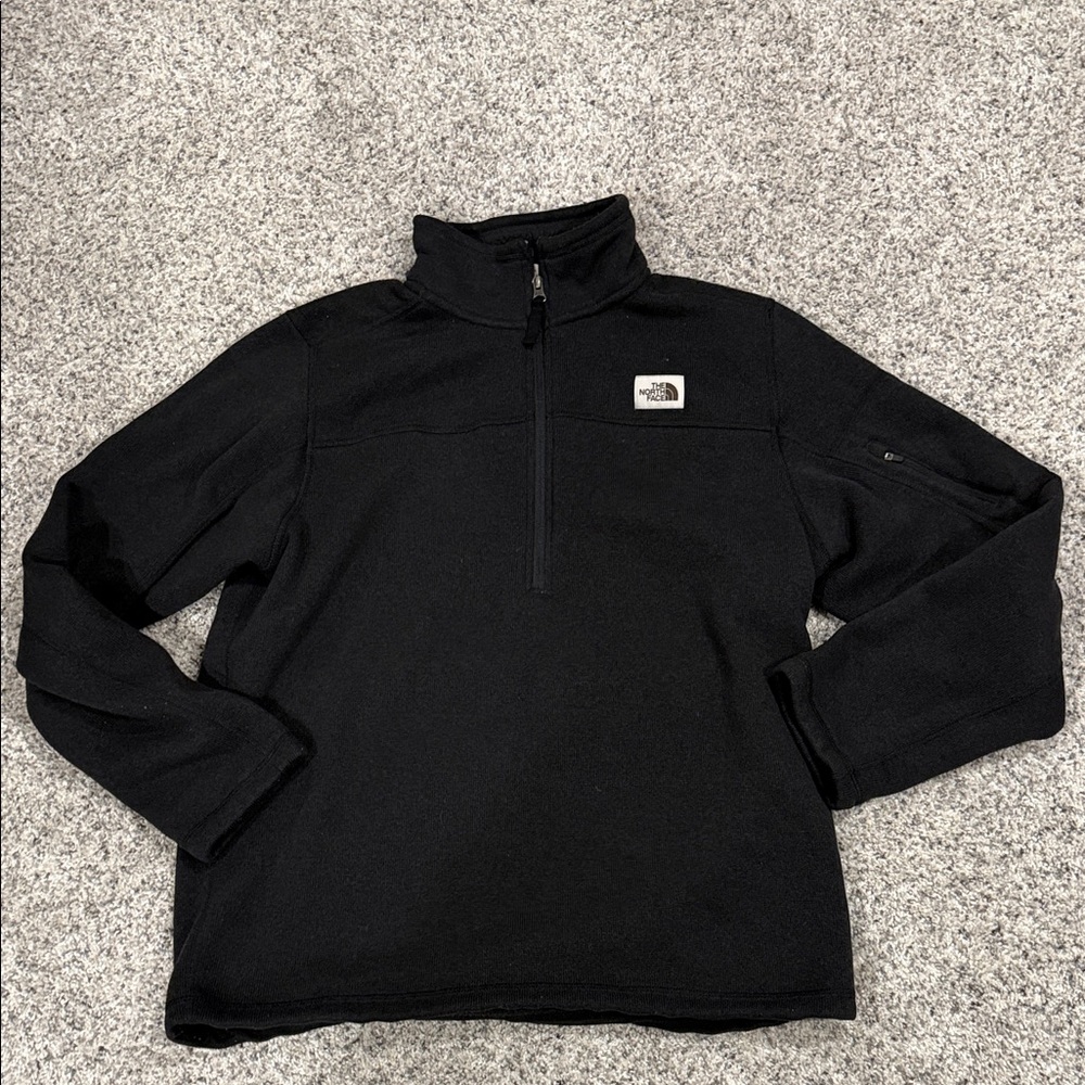 The North Face Men's Black Fleece Lined Zip-Up Sweater